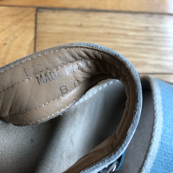 Coach powder blue buckle wedge - Picture 5 of 6